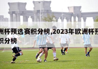 欧洲杯预选赛积分榜,2023年欧洲杯预选赛积分榜